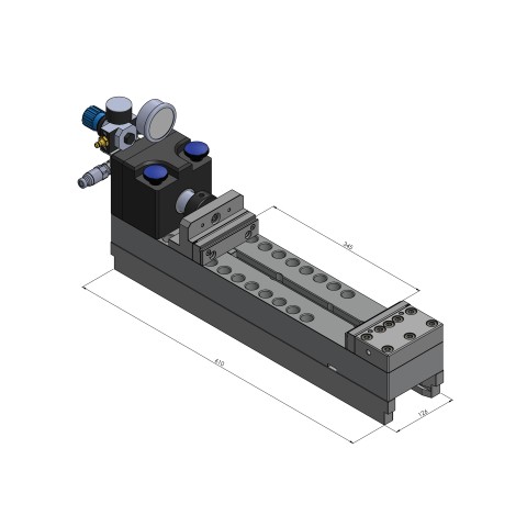 Technical drawing 41350: Makro•Grip® Stamping Unit Extended, with standard stamping jaws