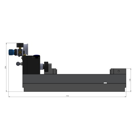 Technical drawing 41350: Makro•Grip® Stamping Unit Extended, with standard stamping jaws